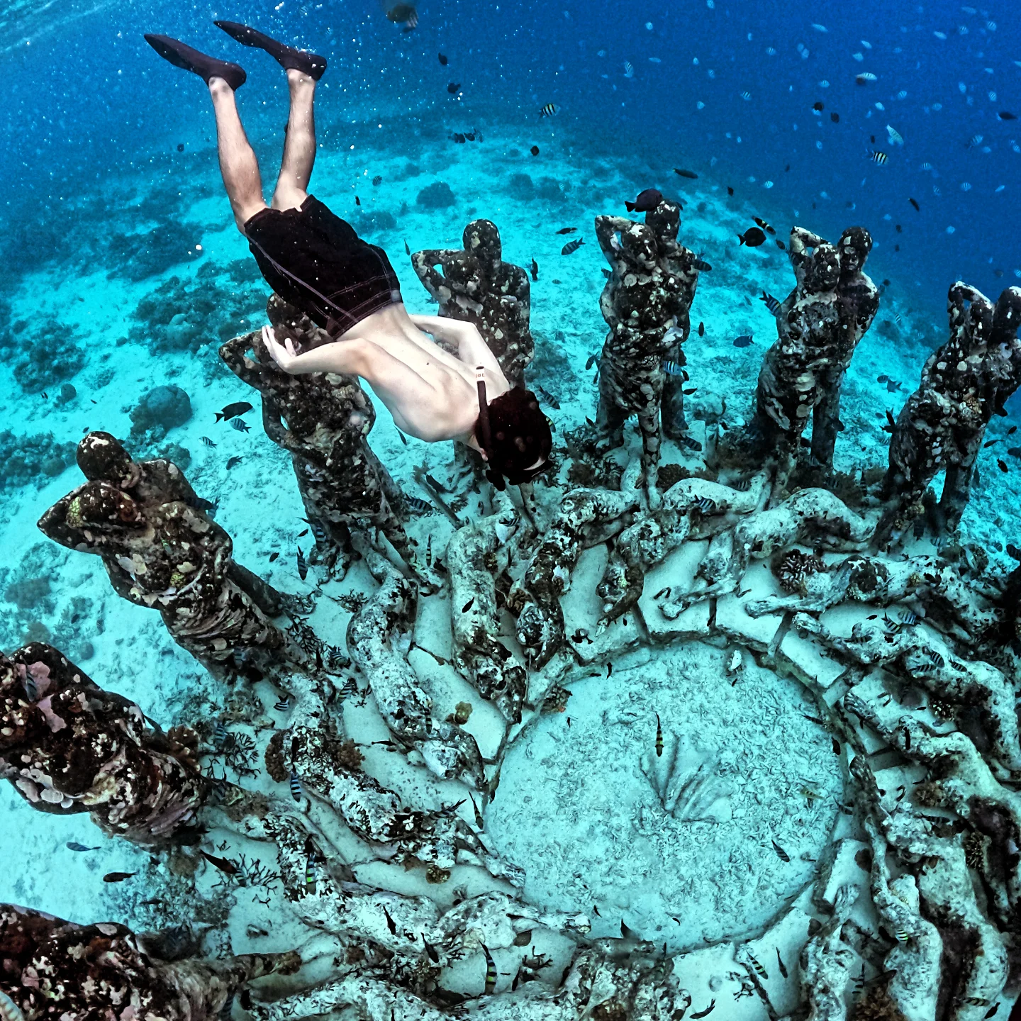Menjelajah patung bawah laut Gili Meno